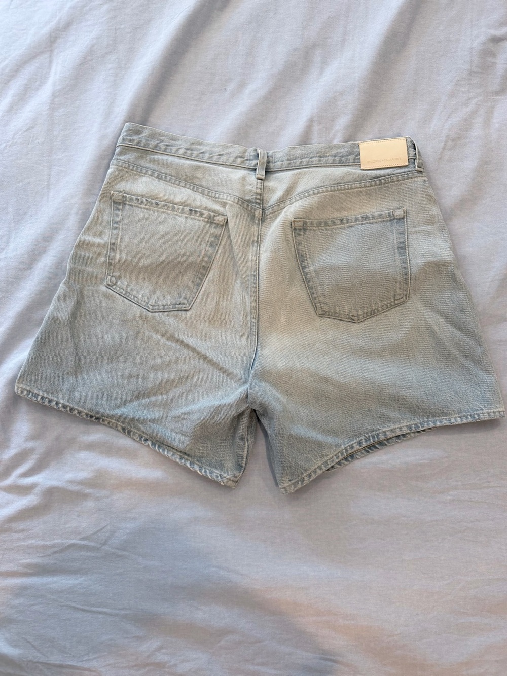 Citizens Of Humanity Brynn Light Blue Denim Jean Shorts with Drawstring - Picture 6 of 12